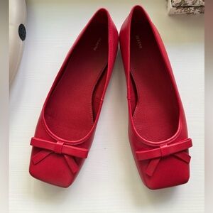 NWT Maeve Red Ballet Flats